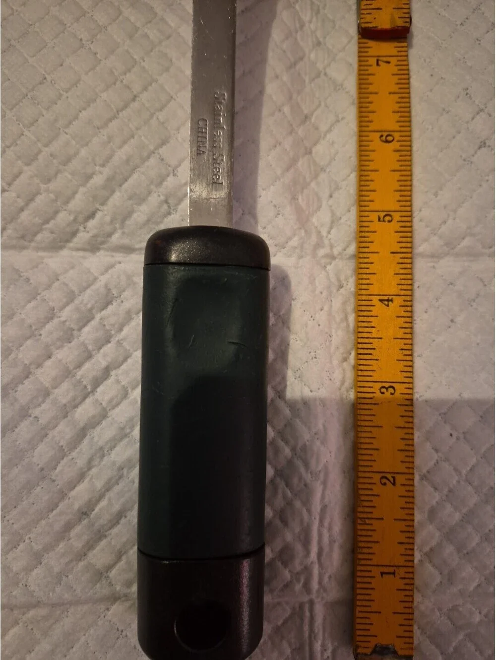 Slotted Black Nylon Spoon With Stainless Plastic Handle 12”